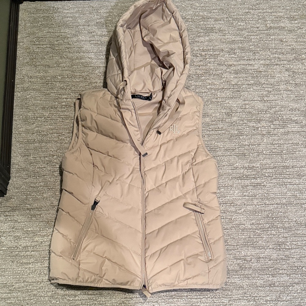 Polo by Ralph Lauren Light Tan Quilted Vest